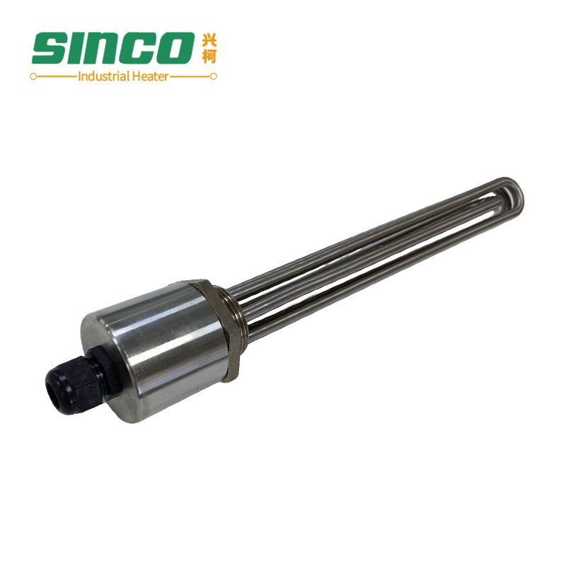 High Watt Density Electric Oil Flange Tubular Immersion Cartridge Heater