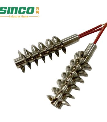 12V 24V 48V Stainless Steel Air Finned Heater Rod Electric Cartridge Heater