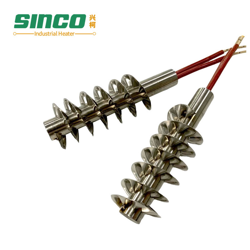 12V 24V 48V Stainless Steel Air Finned Heater Rod Electric Cartridge Heater